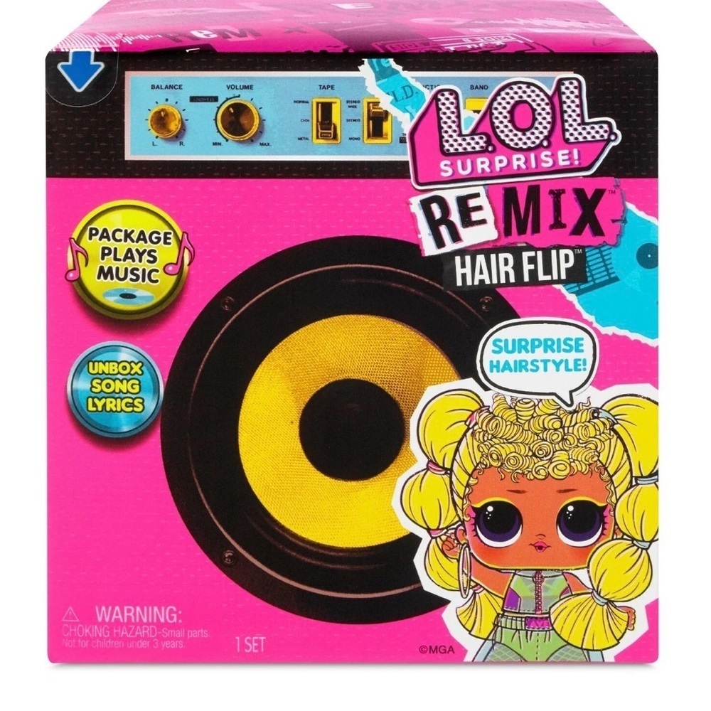 LOL Surprise Remix Hair Flip Doll New 15 Surprises Plays Music Hairflip New